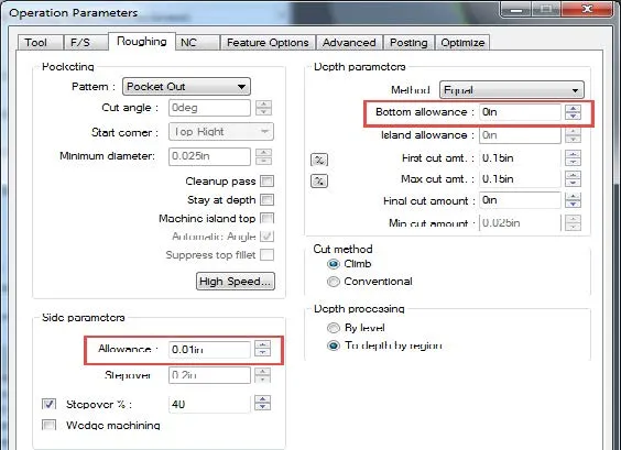 CAMWorks Toolpath Bottom Allowance