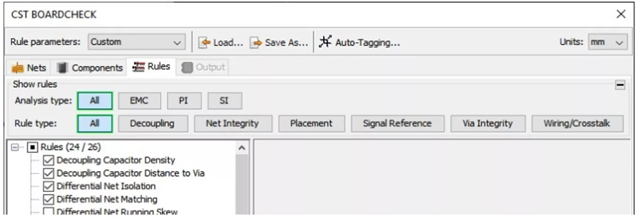 CST Studio Suite Design Rule Check 