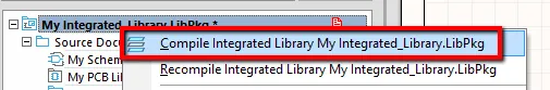 Compile integreated library