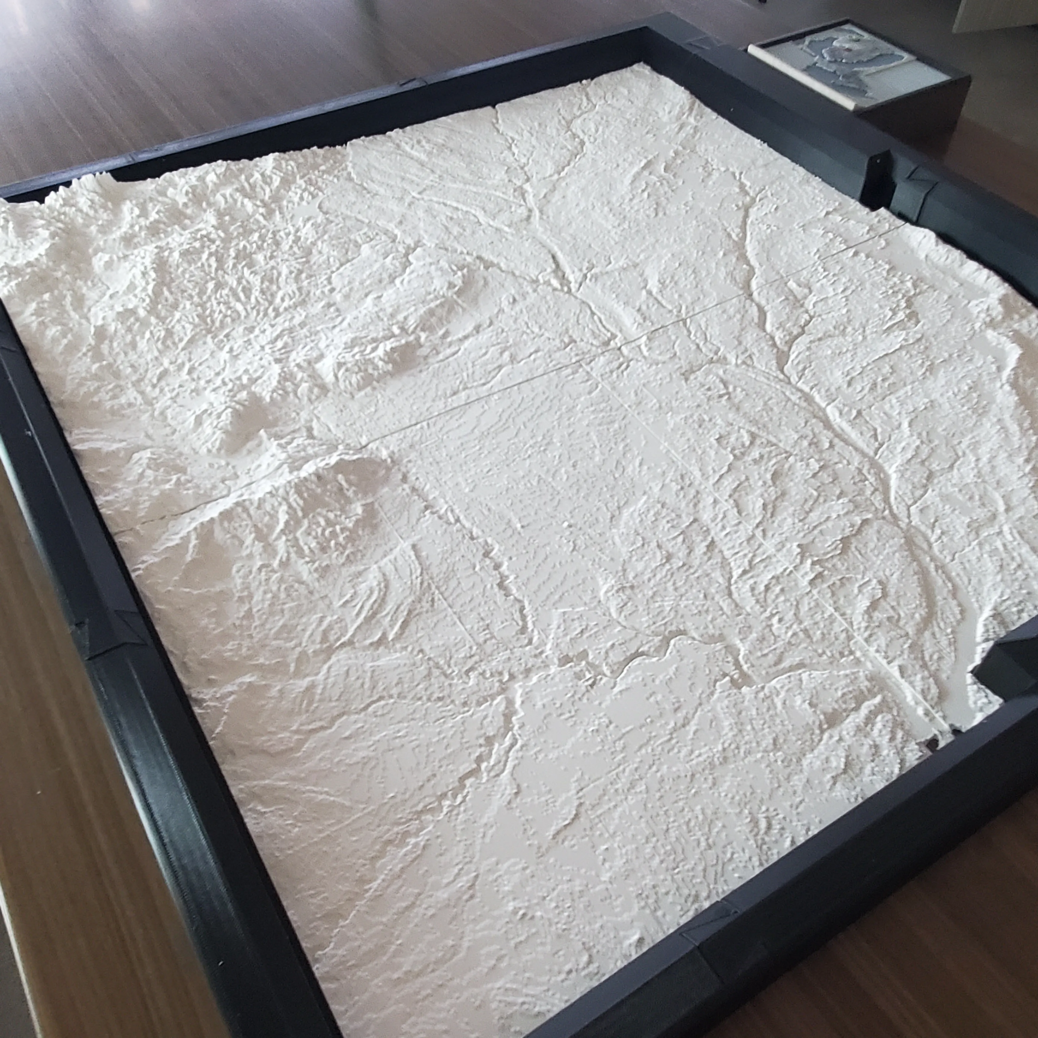 Complete 3D Printed Topographical Map for Mid Michigan College