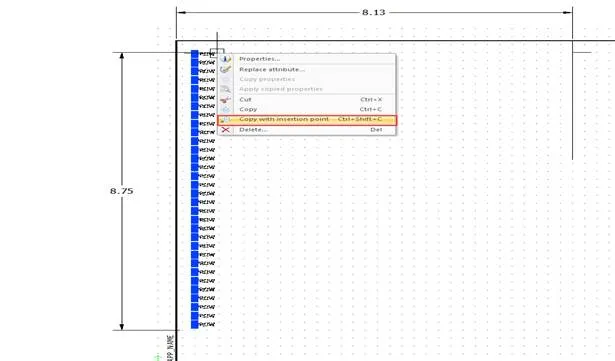 SOLIDWORKS Electrical Copy With Insertion Point