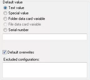 Excluded SOLIDWORKS PDM Configurations List and Default Overwrites Option