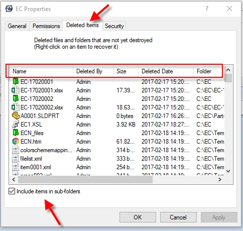 how to destroy deleted files in solidworks