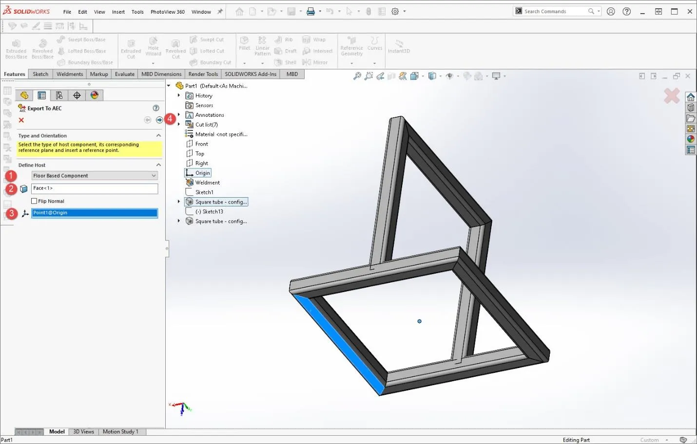 Exporting SOLIDWORKS Model to BIM Software