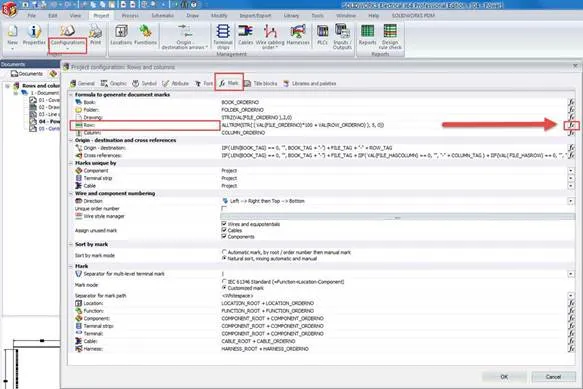 SOLIDWORKS Electrical Final Step Formatting Rows