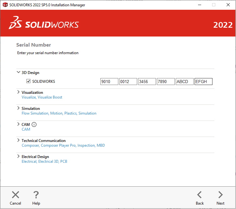 Find SOLIDWORKS Serial Number Inside Windows Control Panel 