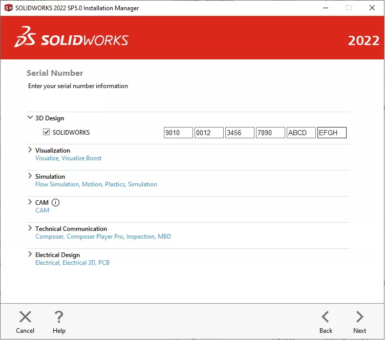 Find your SOLIDWORKS Serial Number Inside Windows Control Panel
