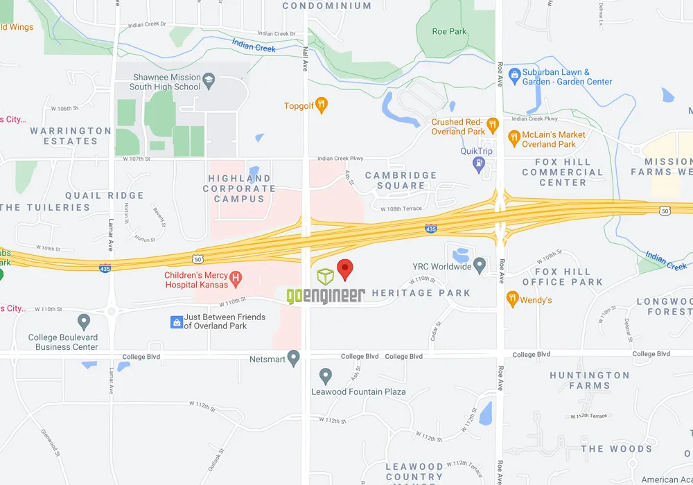 GoEngineer Overland Park, Kansas Location Map Address