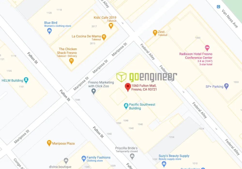 GoEngineer Fresno, CA Location Map Address
