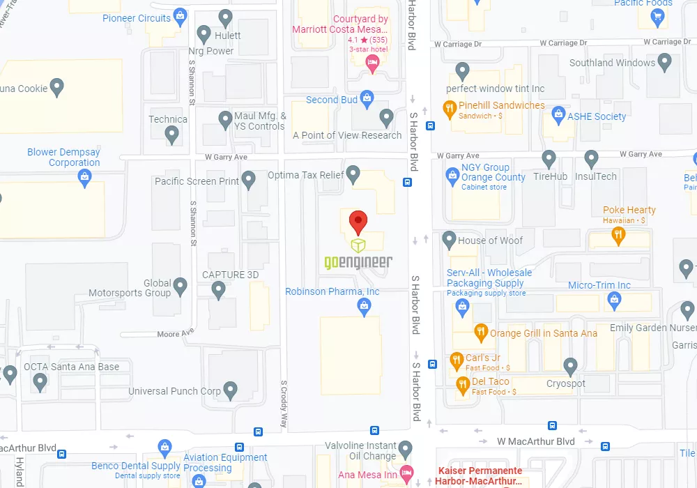 GoEngineer Santa Ana California Office Location Map Address