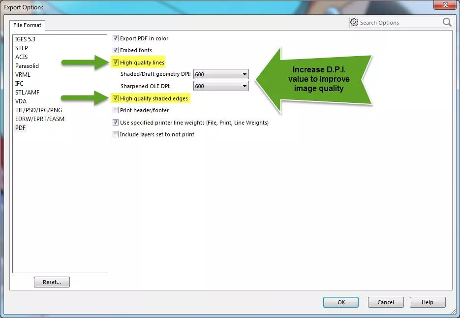 Improve Image Quality Settings in SOLIDWORKS 