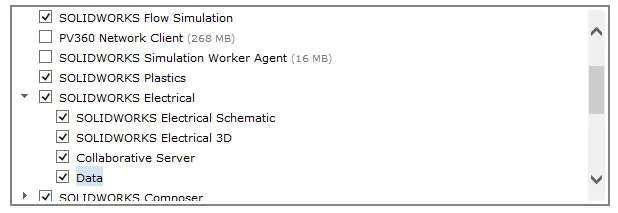 installing solidworks electrical electrical options