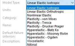 Linear Elastic Isotropic Settings SOLIDWORKS Simulation