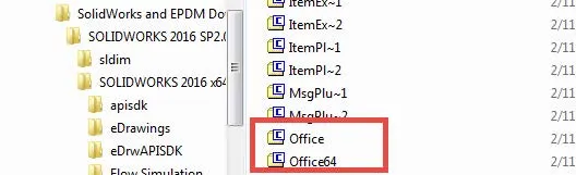 Location of Office Add-in SOLIDWORKS PDM 