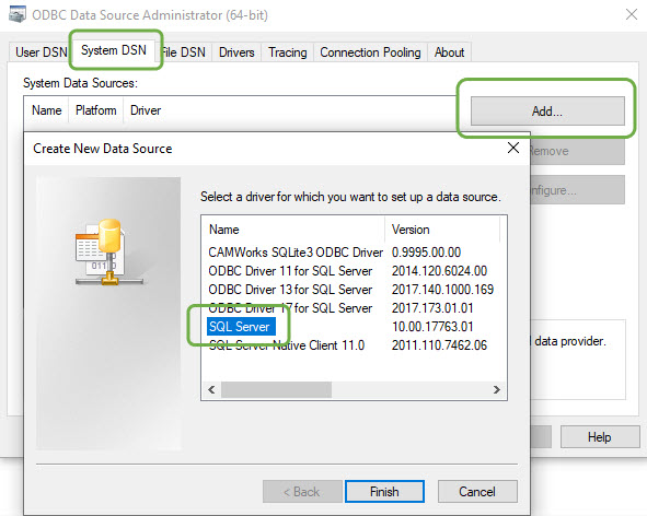 odbc driver 11 for sql server for x64