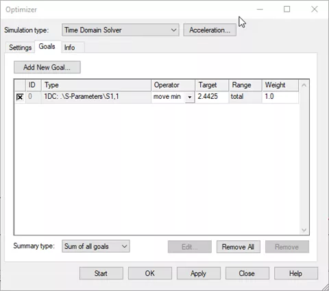 Optimizer Tool in CST Studio Suite 