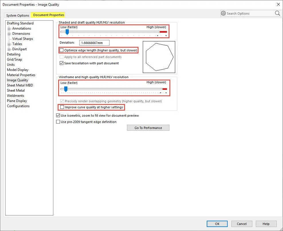 Optimize SOLIDWORKS Performance with Document Properties