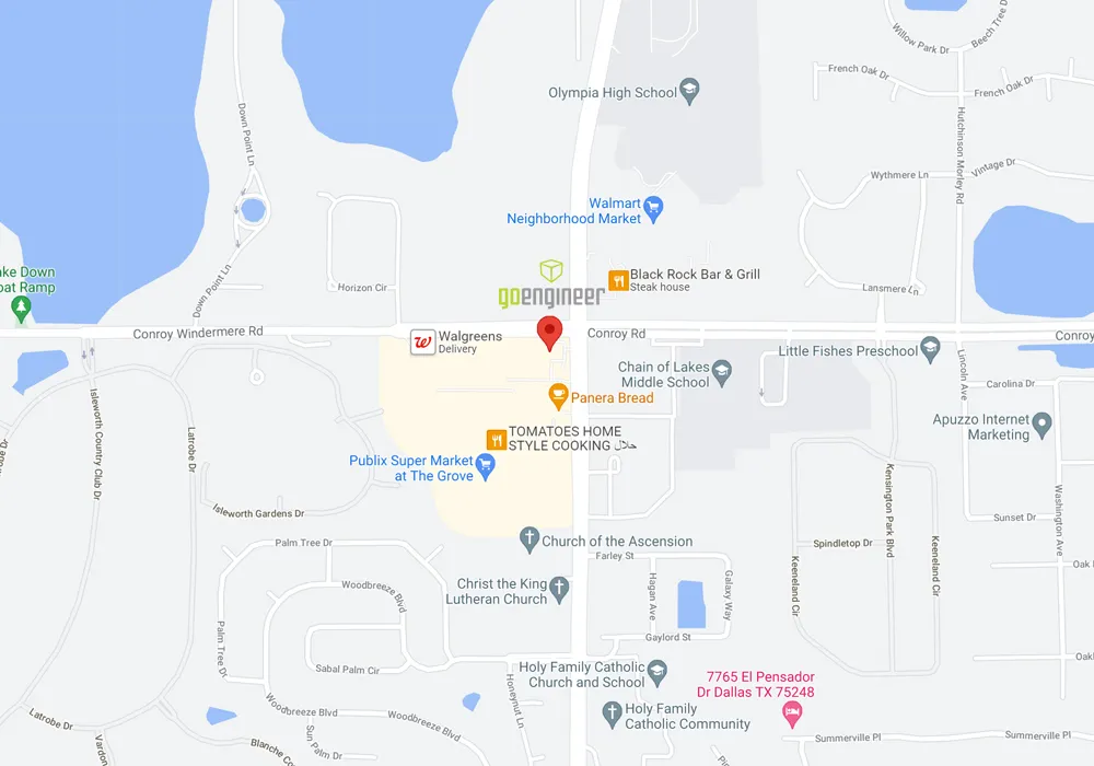 GoEngineer Orlando Florida Location Map Address