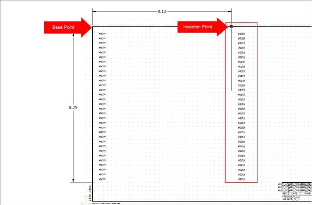 SOLIDWORKS Electrical Pasting Insertion Point