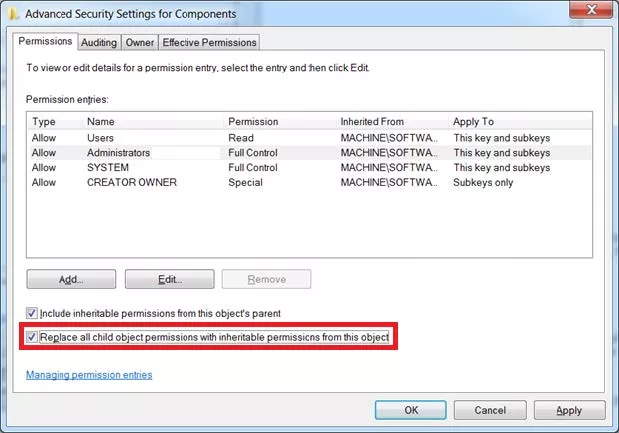 Permissions Settings to Solve SOLIDWORKS Installation Error 1402