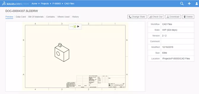Preview Your File Web2User SOLIDWORKS PDM Test