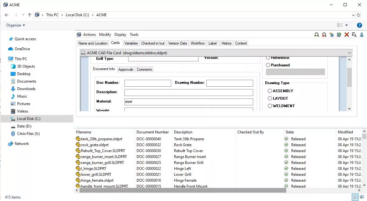 Reorder Search Results in SOLIDWORKS PDM 
