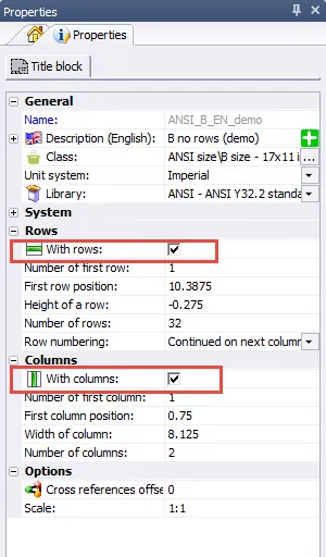 SOLIDWORKS Electrical Rows and Columns