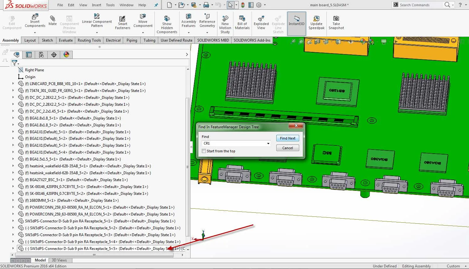 Component Name in SOLIDWORKS Design Tree