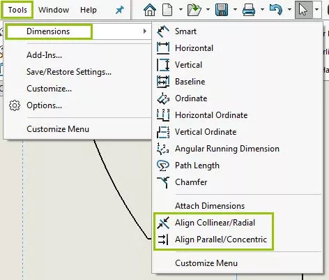Align Dimension Options in SOLIDWORKS