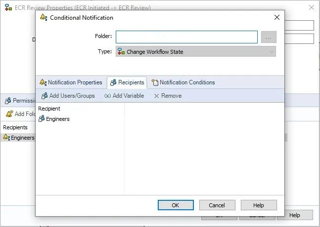 SOLIDWORKS PDM Conditional notifications