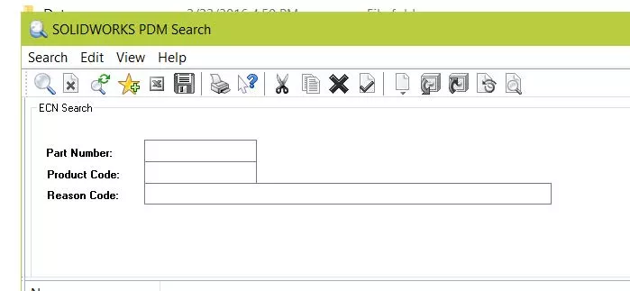 SOLIDWORKS PDM Search Desktop Shortcut 