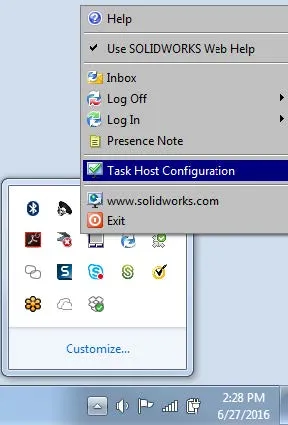 SOLIDWORKS PDM Task Host Configuration