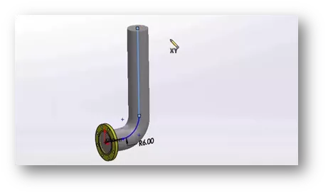 SOLIDWORKS Pipe Route