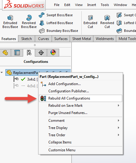 Rebuild All SOLIDWORKS Configurations In One Step | GoEngineer