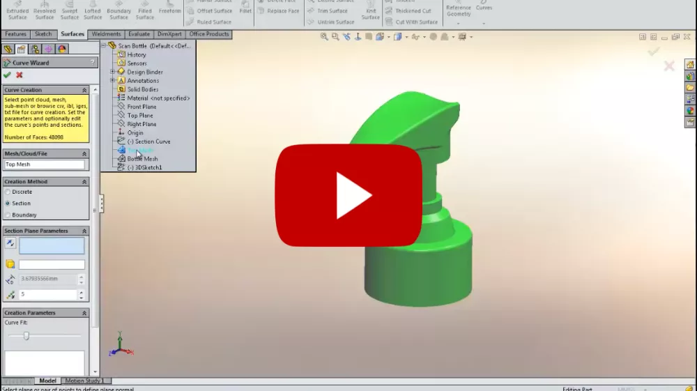 XTract3D Adds Mesh to Model Tools in SOLIDWORKS