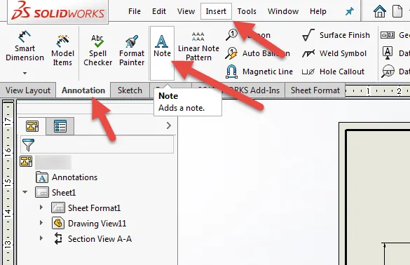 SOLIDWORKS Draft Symbols 2018 Annotation