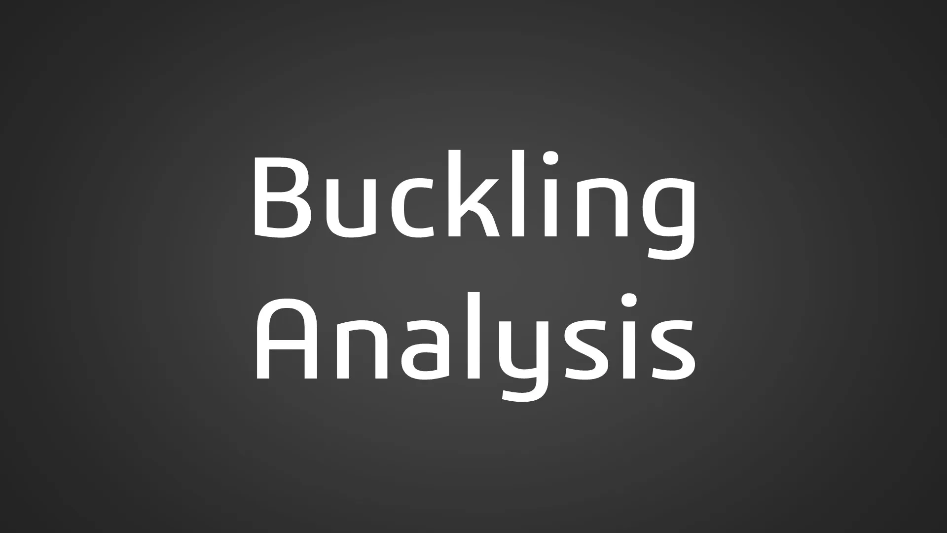SOLIDWORKS Simulation Buckling Analysis