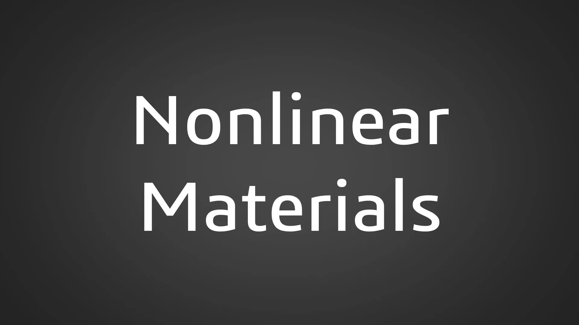 SOLIDWORKS模拟非线性材料