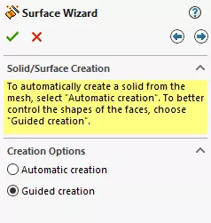Scanto3D Surface Wizard Creation Tools