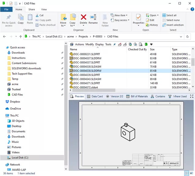 Set up Web2User Account for SOLIDWORKS PDM Users