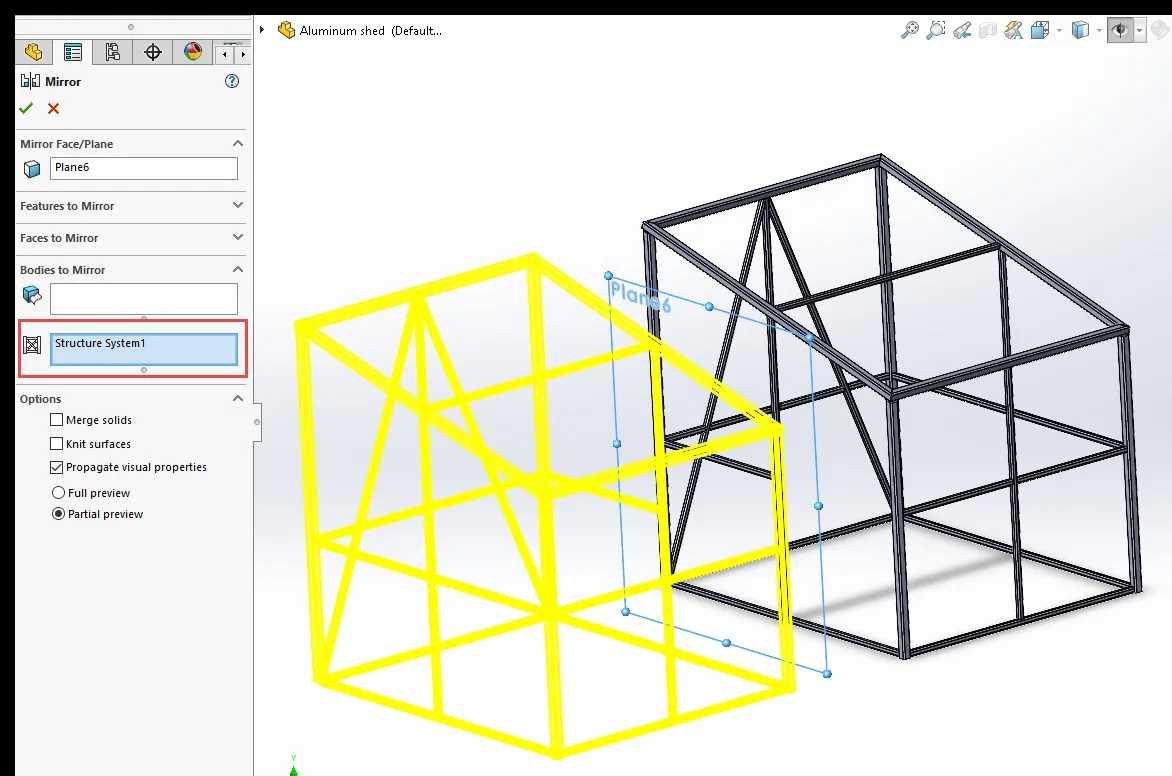 two structures solidworks 