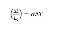 Equation for Thermal Expansion 