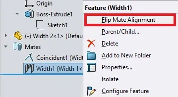 flip width flip mate alignment