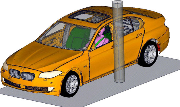 Abaqus Auto Crash Simulation