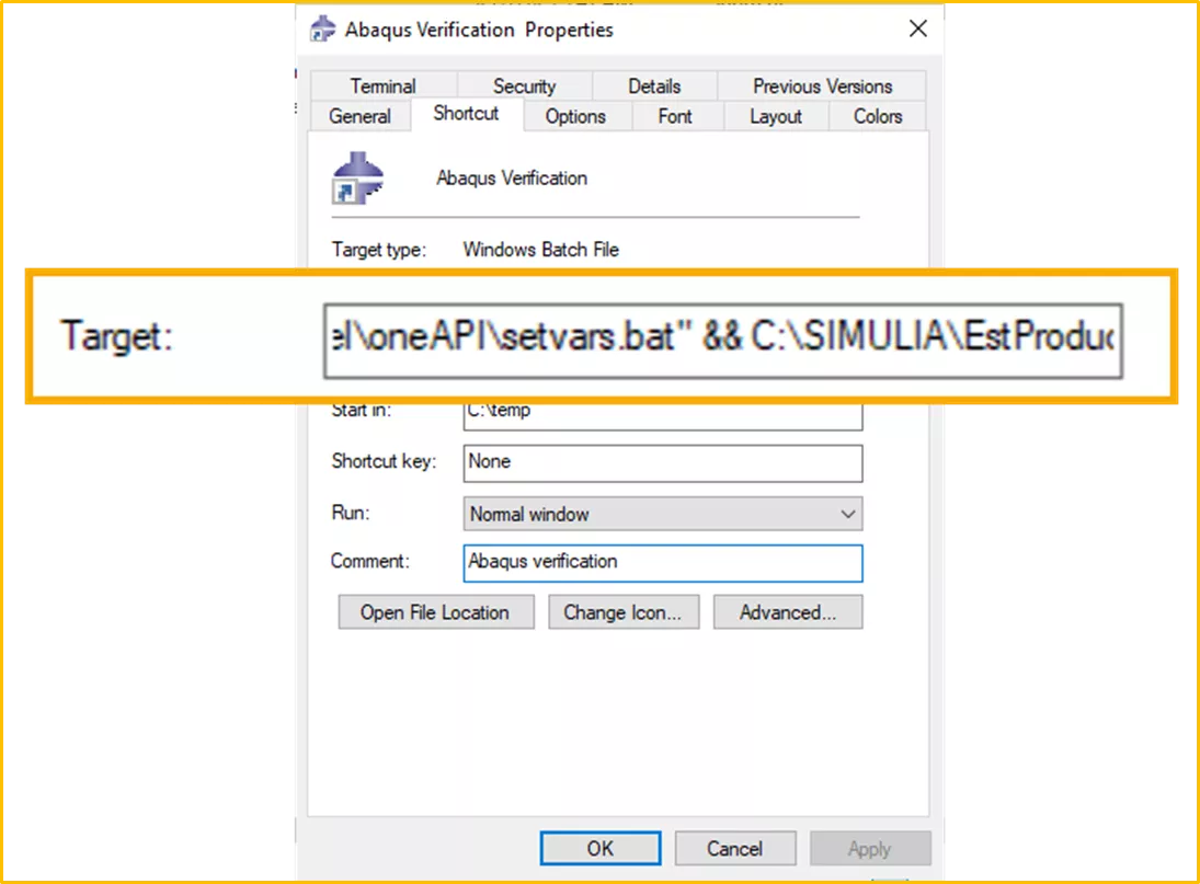 Abaqus Verification Properties