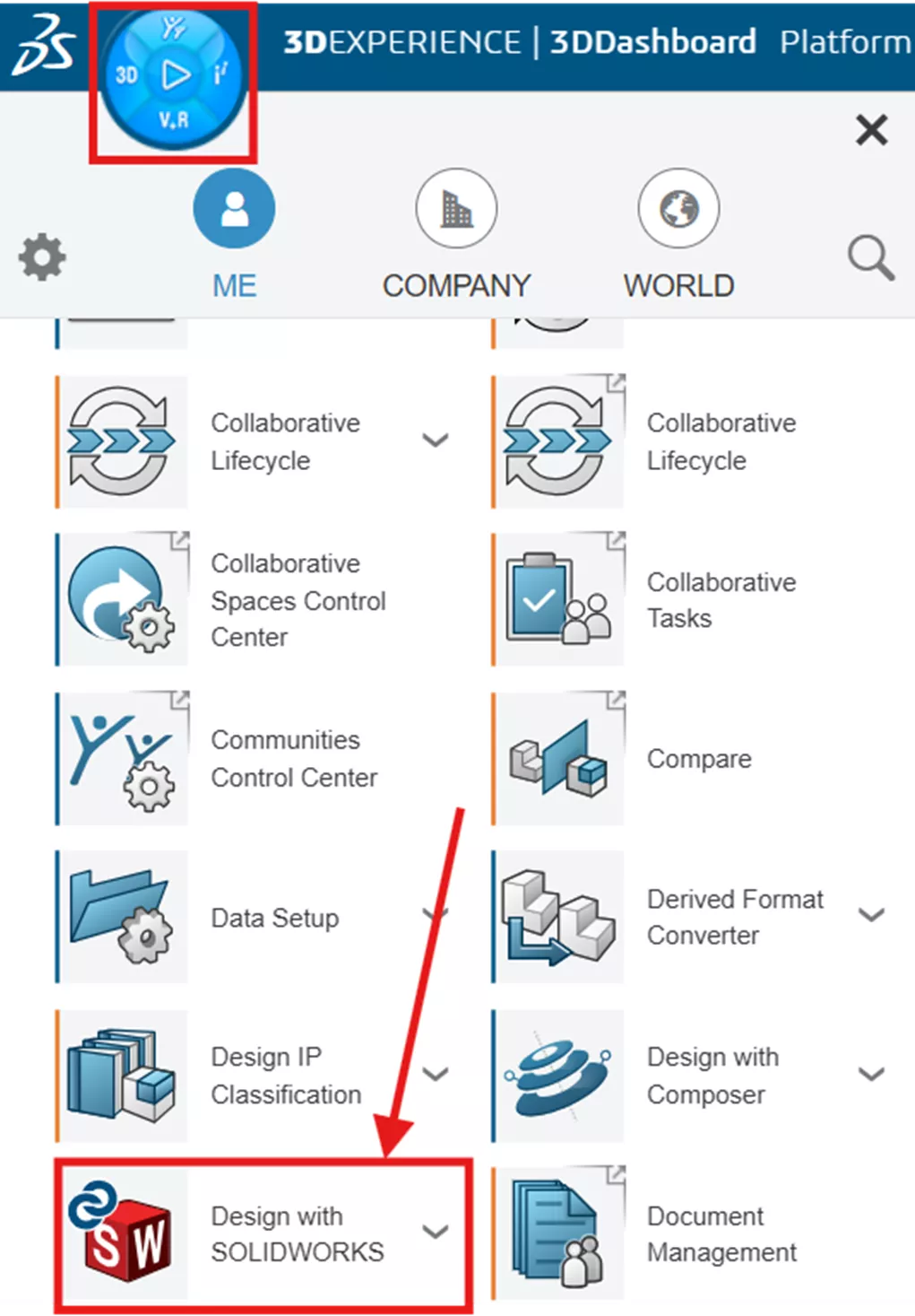 Access the Design with SOLIDWORKS App