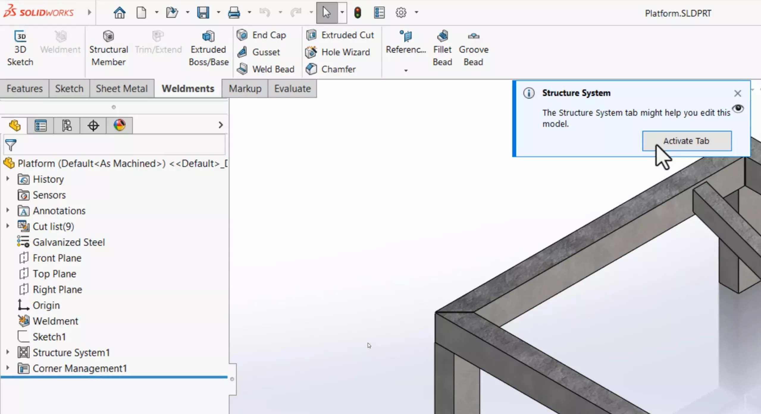 Access Structure Systems Easily in SOLIDWORKS 2025