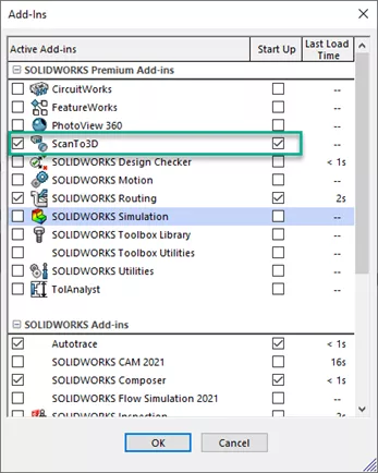 How to Activate Scanto3D SOLIDWORKS Add-in