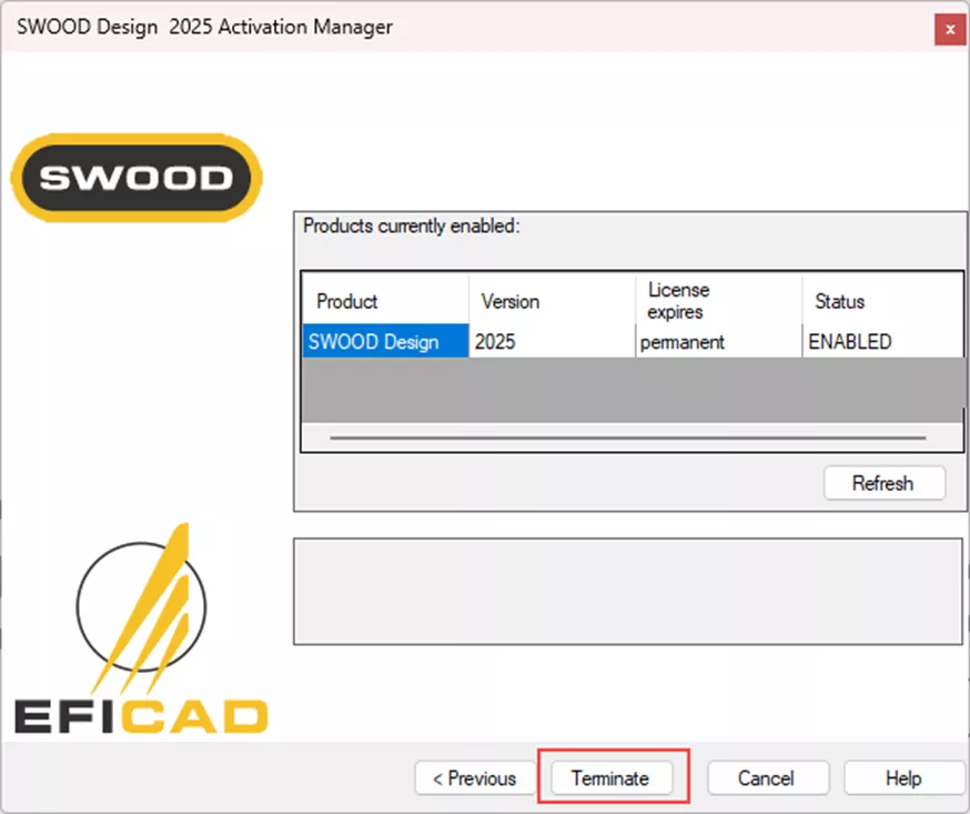 Activate SWOOD Design Standalone License