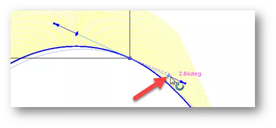 Activating Spline Handles in SOLIDWORKS 